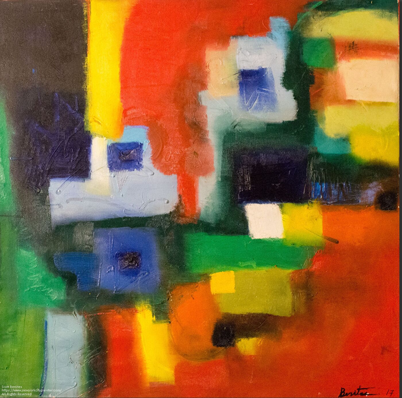 Echoes in Motion – Framed Original Abstract Oil Painting